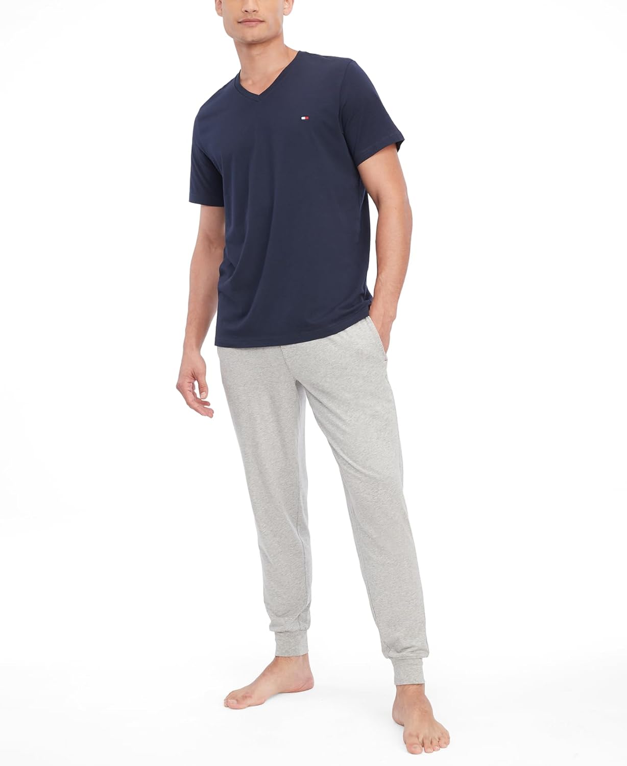 Tommy Hilfiger Men's Core Flag V-Neck Tee - Image 4