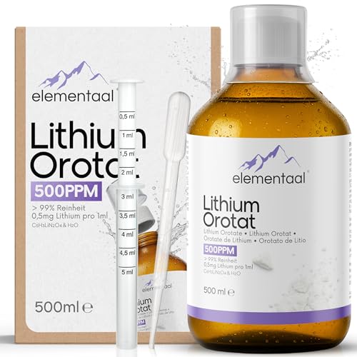 Lithium Orotat 500 ml pur avec gobelet doseur et pipette