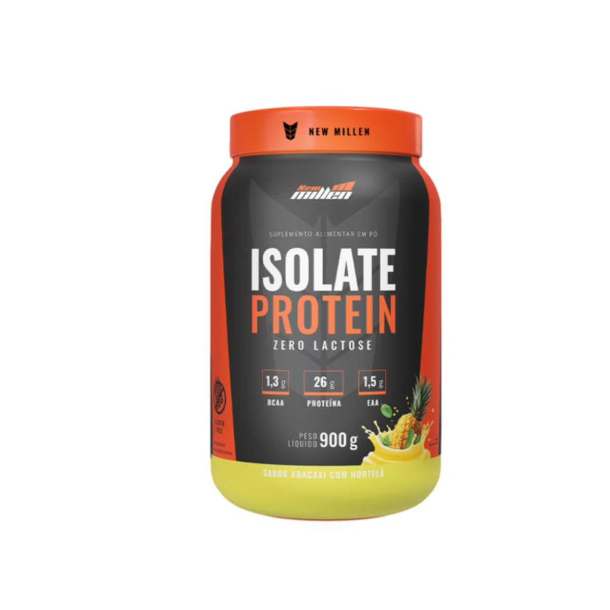 Whey Isolate Protein Zero Lactose Abacaxi com hortelã New Millen
