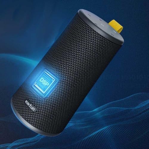 Image of EarFun UBOOM Bluetooth Speaker, [24W Stereo Sound] Boom Bass, 360 Surround Sound, Sweatshield IPX7 Waterproof, Indoor & Outdoor Modes, Dual Pairing, 24Hrs, Portable Wireless Speaker for iPhone etc