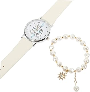 1 Conjunto De Relógios Pulseiras Femininas Presentes Para Meninas Ternos Femininos Relógio De Pulso E Pulseira Decoração De Pulso Para Meninas Relógio De Lazer E Pulseira Pulseira