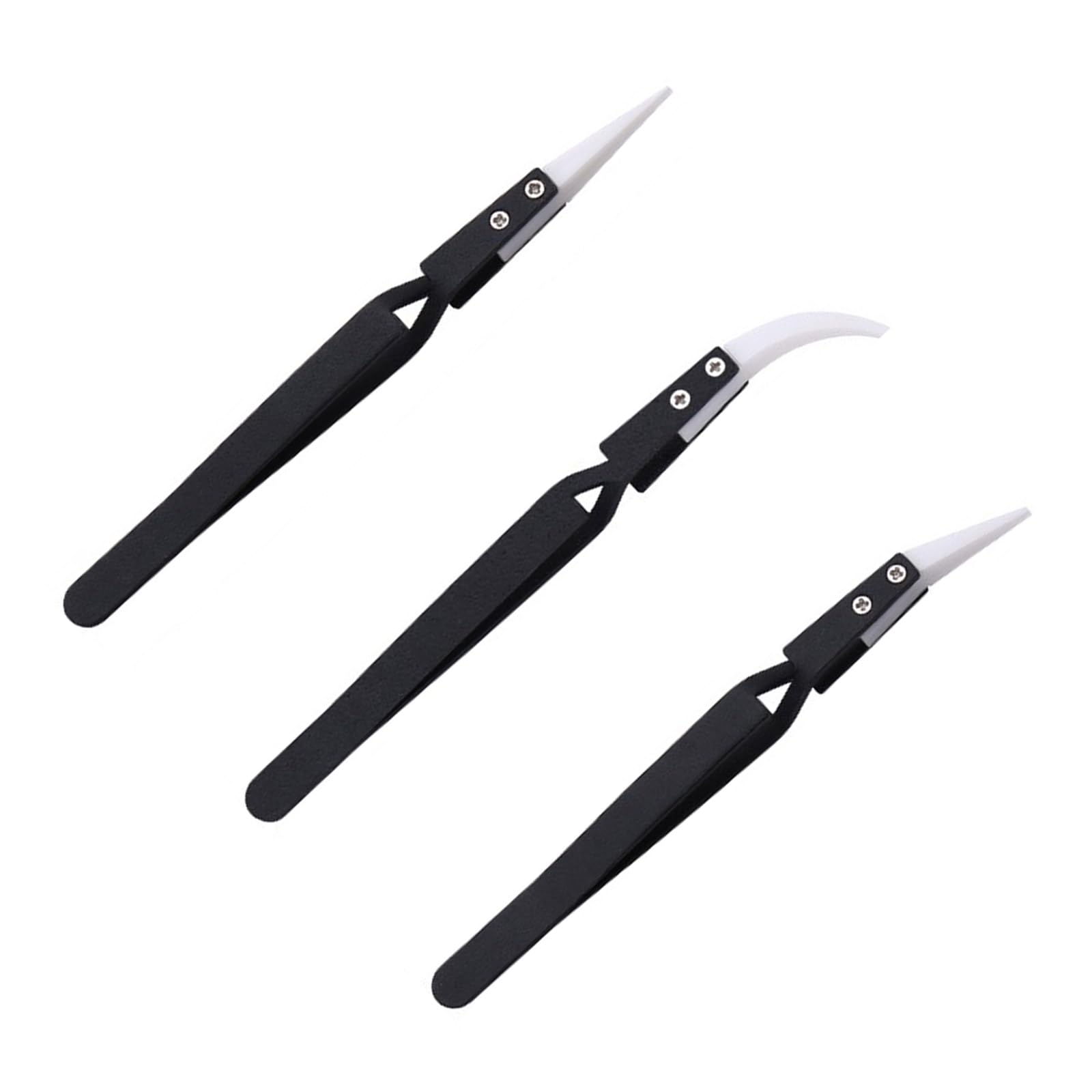 Pinza De Acero Inoxidable, Antiestática, Para Manualidades, Fabricación De Joyas, Electrónica, Soldadura, Laboratorio, BRW Invente, Punta Recta - Librería IRBE Bolivia