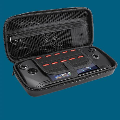 QINOUK Etui pour MSI Claw, [Antichoc] Dur Etui Protecteur Voyage Case, Portable Stockage Etui pour MSI Claw-Noir – vue 7
