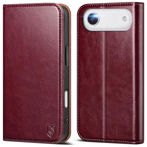 Scutumate for iPhone 17 Air Wallet Case with Card Holder,Wine Red by Scutumate - Used condition - US$15.32