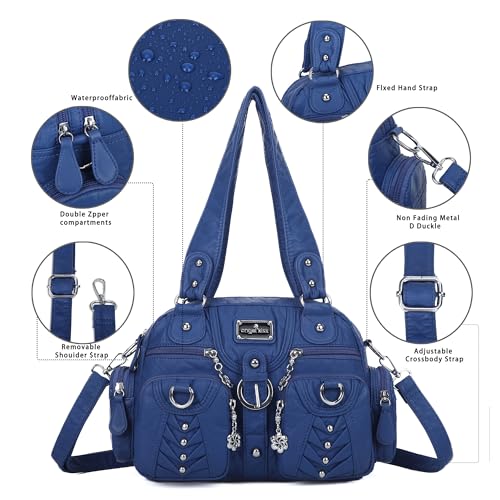 Image of Angel Kiss Small Purse Handbag for Women Crossbody and Shoulder Bags Multipocket Soft Hobo Purses
