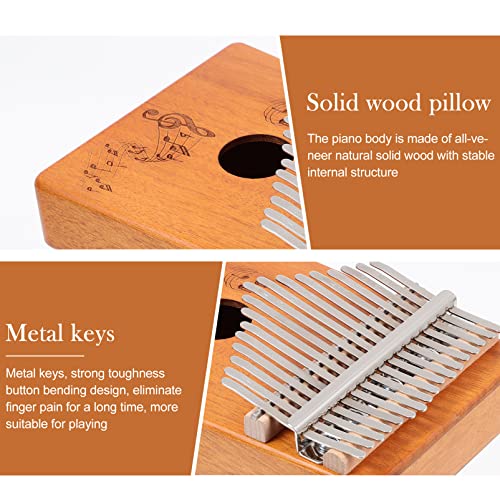 BIENKA Portable Kalimba Pouce Piano 17 Touches Musique Instrument Doigt Piano Musique Cadeau Piano (Color : Wood Color) - Les Beatles, Paul McCartney, John Lennon, RIngo Starr, George Harrison BIENKA Portable Kalimba Pouce Piano 17 Touches Musique Instrument Doigt Piano Musique Cadeau Piano (Color : Wood Color) – Image 4