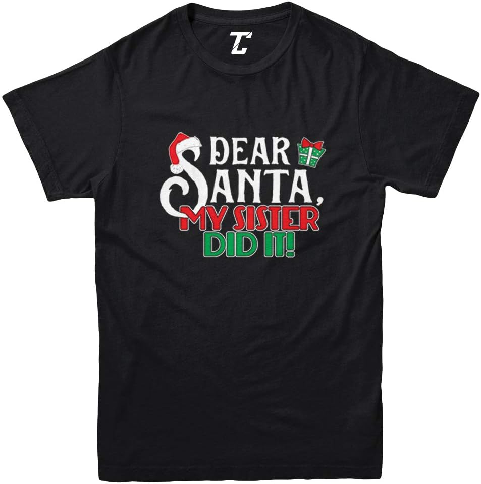 Dear Santa My Sister Did It! - Christmas Youth T-Shirt