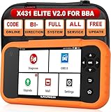 LAUNCH X431 Creader Elite 2.0 Lifetime Update OBD2 Scanner for BBA, 2026 New Bidirectional Scan Tool for BMW, for Mercedes-Benz,for Audi, ECU Code,Full System,Full Services, Battery Register