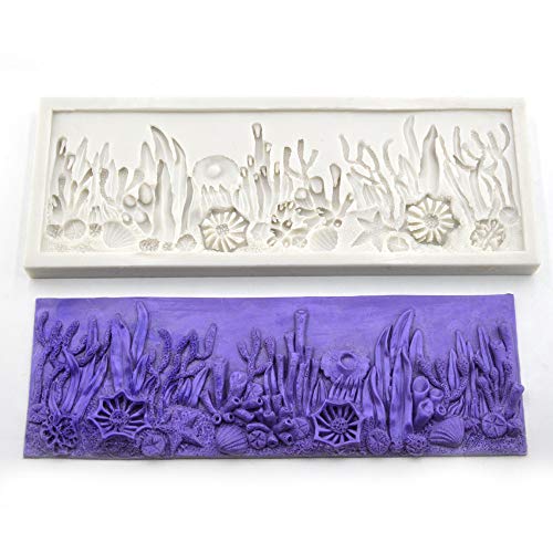 Conch Coral Shell Empire Cake Silicone Embossing Mat Fondant Impression Textured Mat Cake Border Brim Decorating Mold Icing Candy Sugar Gum Paste Moulds Cake Craft Imprint Baking Moulds Bakeware Pan Conch Coral Shell Empire Cake Silicone Embossing Mat Fondant Impression Textured Mat Cake Border Brim Decorating Mold Icing Candy Sugar Gum Paste Moulds Cake Craft Imprint Baking Moulds Bakeware Pan