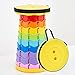 Taburete Telescópico Portátil Plegable Altura Regulable, Apto para Camping, Jardín, Pesca, Senderismo, Barbacoa, Peso Máximo 150kg {múltiples Colores + Amarillo}
