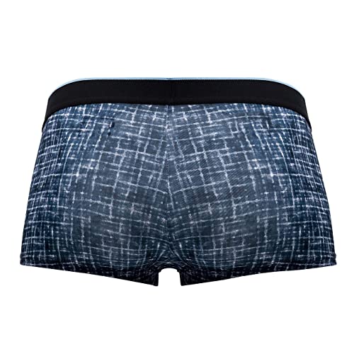 Papi Men's Microflex Brazilian Trunk 2 Pack - UMPA048 (Blue Texture, Small)3