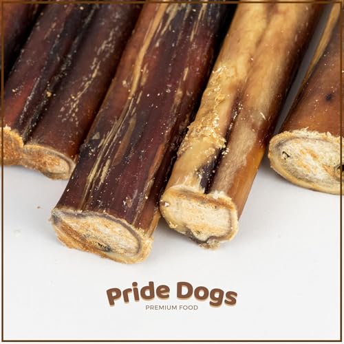 PrideDogs Ochsenziemer für Hunde 12 cm 5 Stück - Zahnpflege Leckerli mit langem Kauspaß