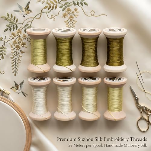 Image of Natural 100% Mulberry Handmade Embroidery Silk Thread Silk Floss (72)