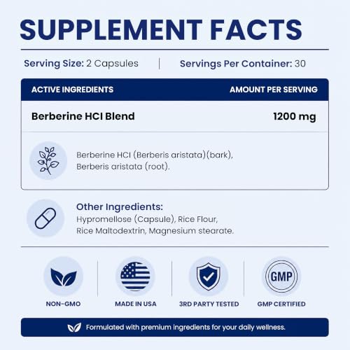 Meo Nutrition Berberine HCl Supplement