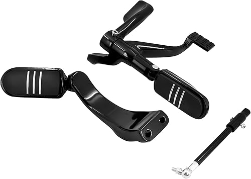 Juego de estriberas para Harley Sportster Iron 883 XL883N 48 XL1200X Iron 1200 XL1200NS 72 XL1200V Super Low XL883L Roadster XL883R 2014-2022, negro