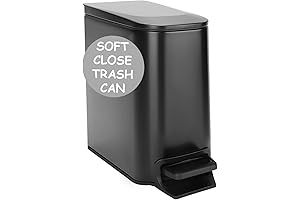 Homie Soft Close, Slim Trash Can 6 Liter / 1.6 Gallon
