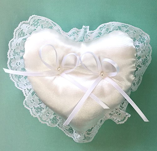 ミニサイズのハートのリングピロー手作りキット 約横13×縦12cm【結婚式 ブライダル】