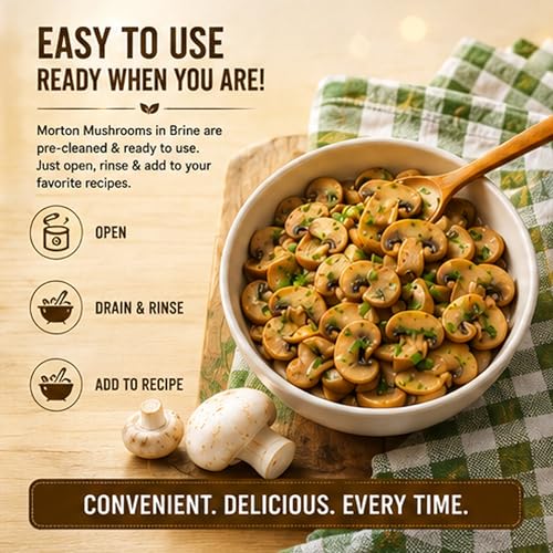 Image of Birla Morton Mushrooms in Brine 800 Gm Pack of 2