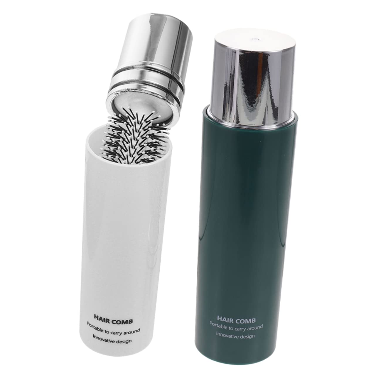 Healeved 4pièces Brosse à Cheveux Portable Peigne à Boucler Pour Coiffage Facile Voyage Pour Brushing Élégant Et Pratique