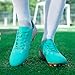 Imagen de DimaiGlobal Botas de Fútbol Hombre Zapatos de Fútbol con Tacos Altos para Césped Natural e Indoor Antideslizantes para Entrenamiento y Fútbol Sala Zapatillas de Fútbol 41EU Turquesa