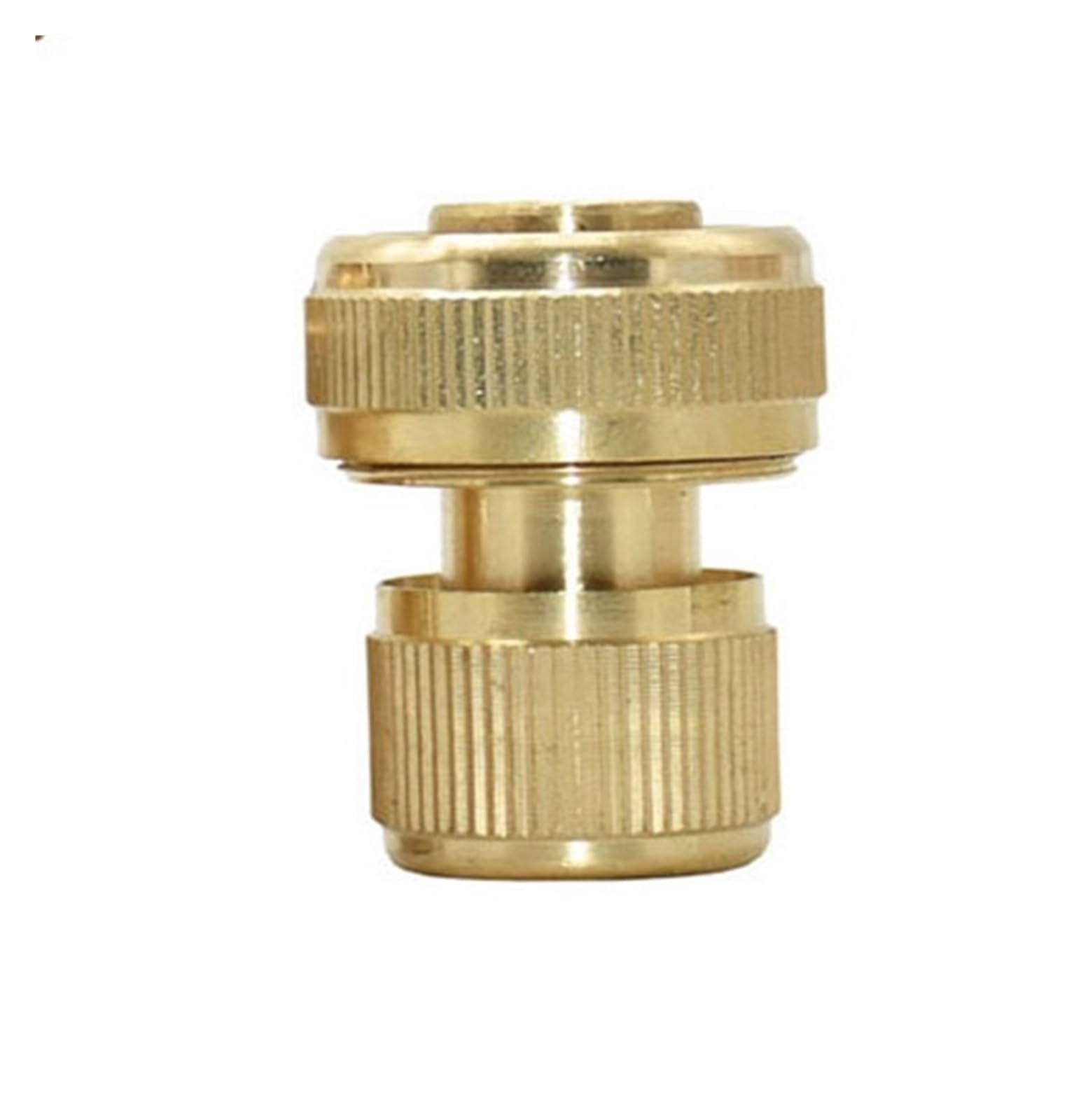 1/2'' 5/8" 3/4'' Brass Hose Quick Connector Water Stop Fitting Copper 1/2 3/4 1inch Thread Nipple Coupling Garden Watering Gun(I)