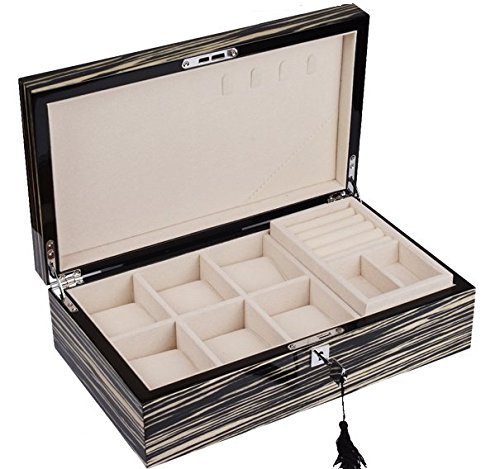 Gemelolandia | Estuche joyero para relojes anillos y gemelos Gemelos Originales Para Camisas | Para Hombres y Niños | Regalos Para Bodas,...