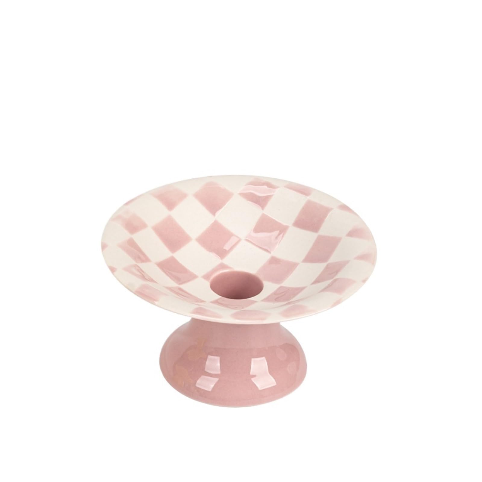 1Pair Creative Ceramic Candlestick Hand-painted Candle Holder Stick Home Decoration Accessories for Candle(Color3)