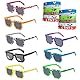 8 Stück Pixel Sonnenbrille Bunt, Mosaik Thug Life Brille und 12 Spiel Pixel Silikon Armband für Geburtstagsdeko, Themenpartys,Konzerte,Festivals (20 Stück)