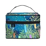 七夕の祈り 化粧ポーチ メイクボックス 化粧品収納 洗面用具ポーチ コスメポーチ 大容量 可愛い 軽量 防水 コスメぽーち 男女兼用