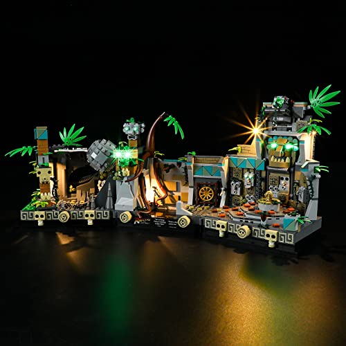GEAMENT LED Light Kit Compatible with Lego Temple of The Golden Idol - for Indiana Jones 77015 Model Set (Model Set Not Included)