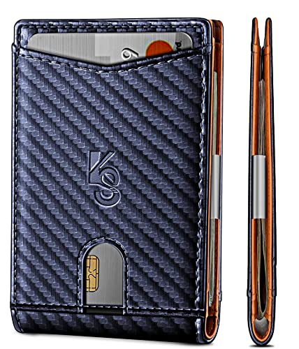 Slim Wallet Men,Leather Wallet Money Clip Gift for Men 11 Cards 3