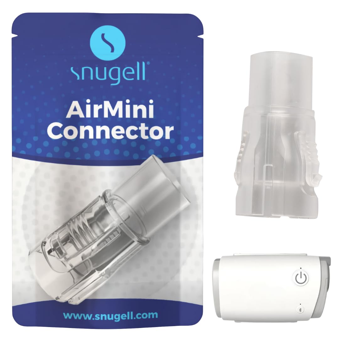 Snugell AirMini Adapter – Universal Tubing Connector Compatible with AirMini Device – Fits 15mm & 22mm CPAP Masks – Durable, Travel-Friendly Accessory for Convenient Use Anywhere