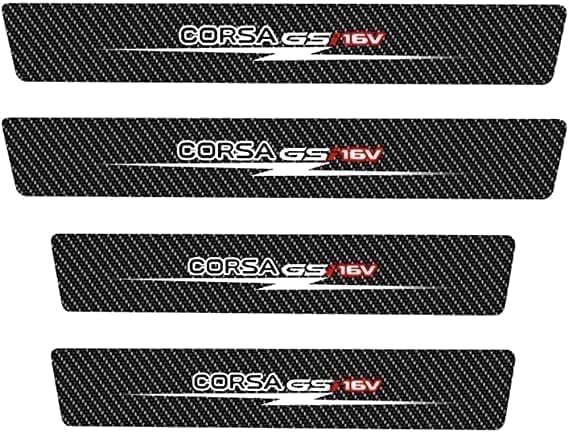 XJARVI 4 Pièces Fibre de Carbone Plinthes pour Opel Corsa GSi 16V, Anti-Dirty Anti-dérapantes RéSistant Voiture Style Auto Accessoires