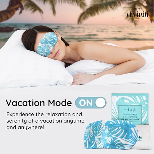 Pacote com 16 máscaras a vapor – máscara de olho aquecida com aquecimento automático para olhos seco