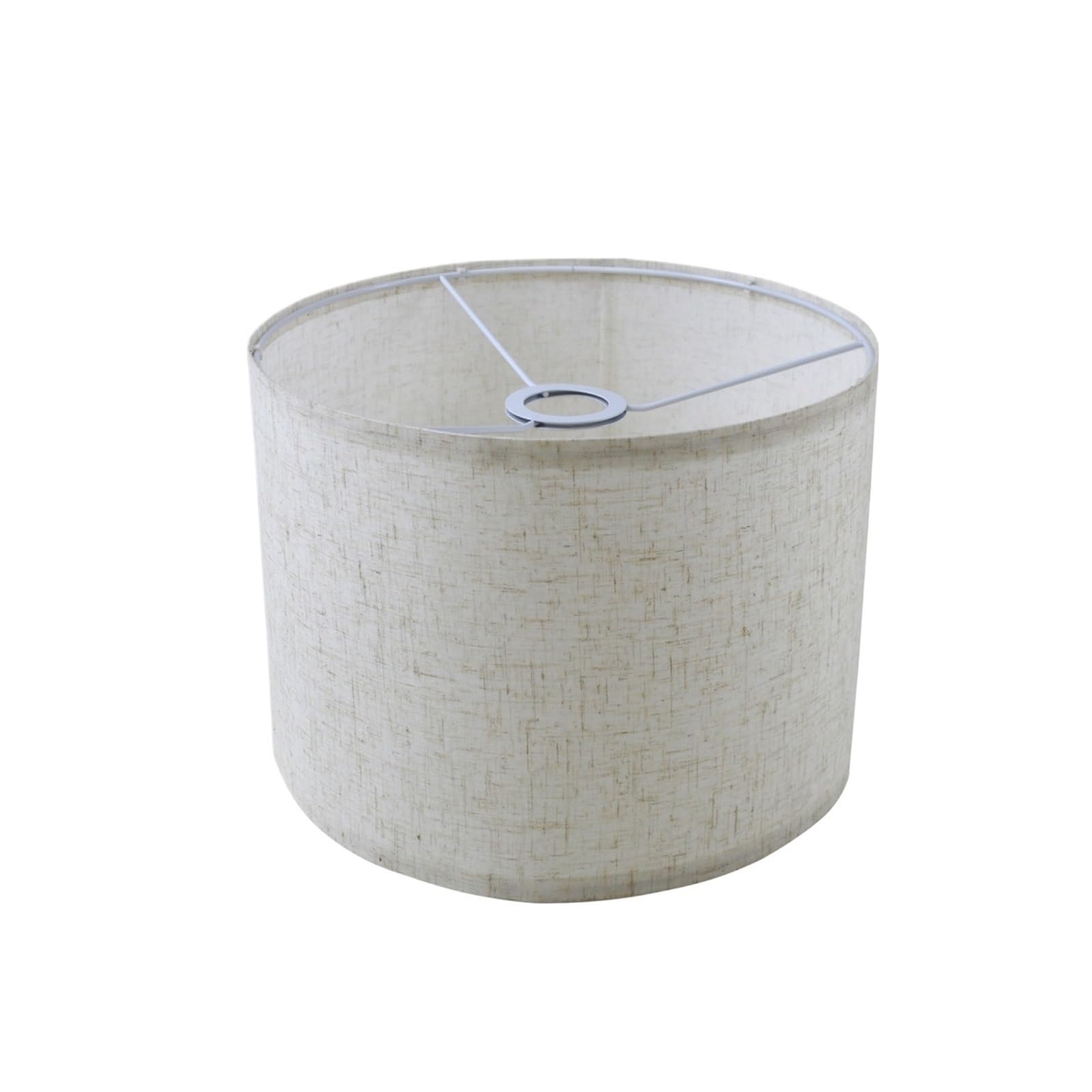 Rgoemhj 260Mm Line Lamp Shades Linen Round Shade For Lamp