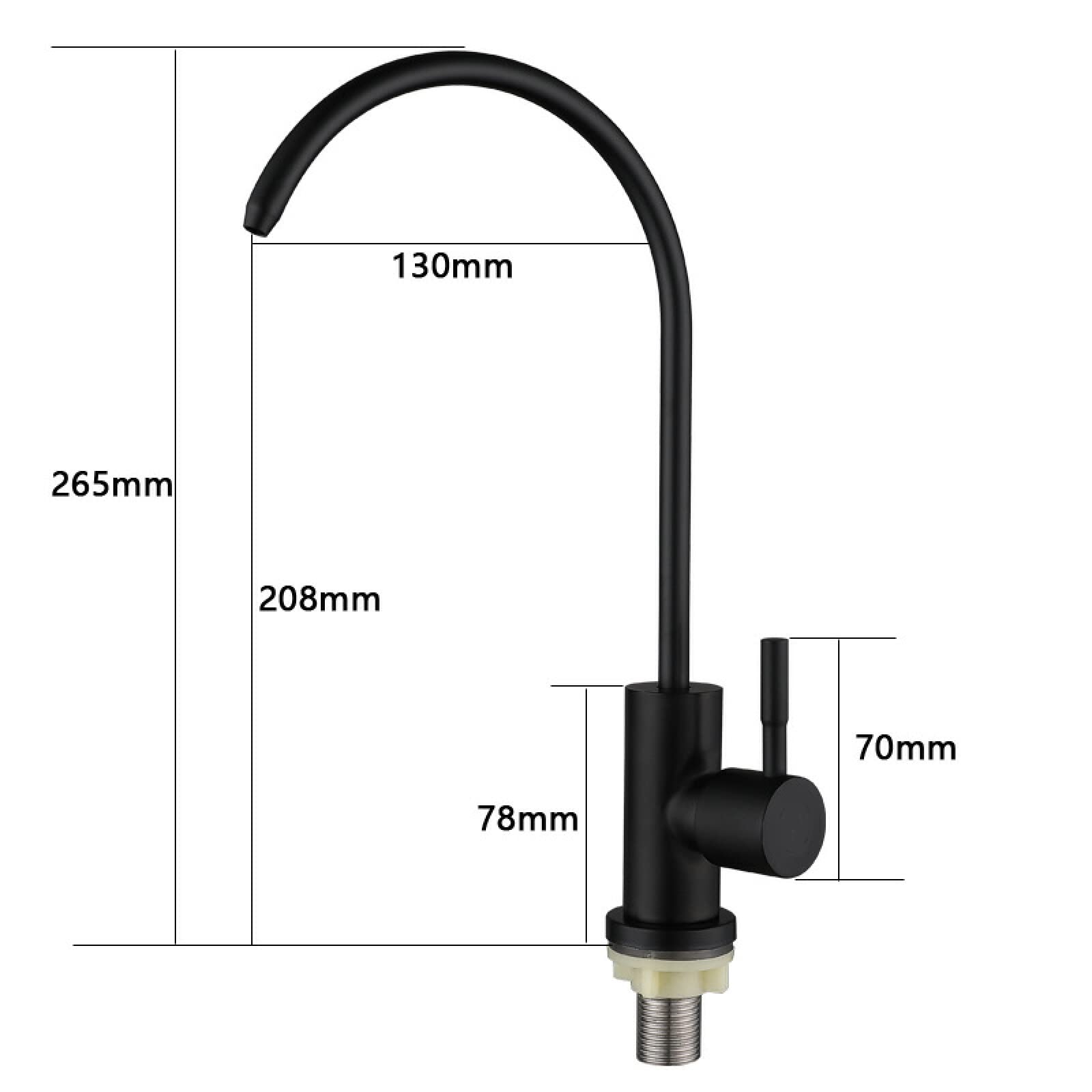 Grifo de filtro de agua para fregadero de cocina, grifo de agua potable con filtro integrado para agua limpia y saludable