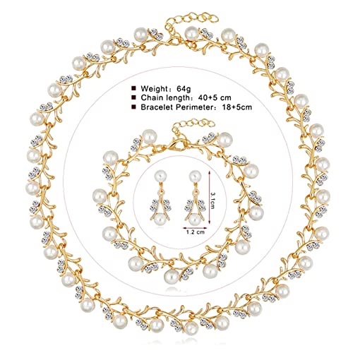 Juego de joyas KnSam con colgante de hoja de 45 cm: El regalo ideal de pendientes y collar 5