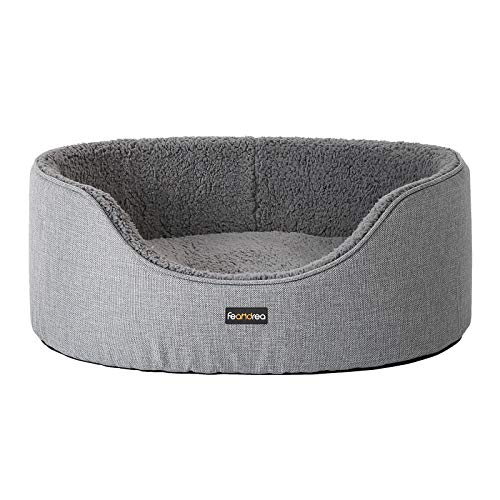 FEANDREA Hundebett, Hundekorb, Wendekissen, waschbar, 73 x 60 x 27 cm PGW31GG