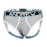 Andrew Christian Almost Naked Retro Mesh Jock, Black, Medium