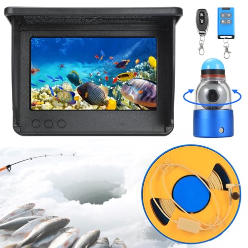 Portable 360° Rotatable Underwater Fishing Camera with 5" LCD, Infrared