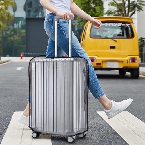 Clear Pvc Luggage Protectors,Clear Suitcase Covers for Luggage,Waterproof,Dustproof, Anti-Scratch Transparent Luggage Cover,Travel Suitcase Protective Cover Case for 28Inch4