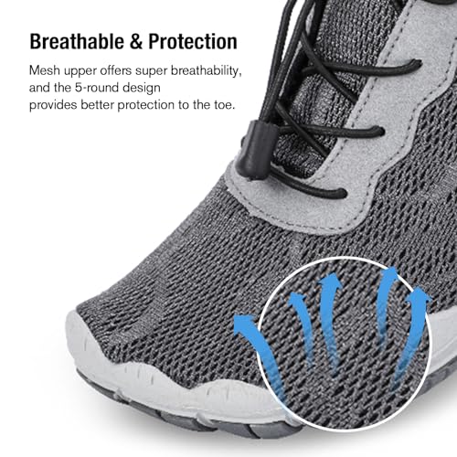 Image of hiitave Men Barefoot Water Shoes Beach Aqua Socks Quick Dry for Outdoor Sport Hiking Swiming Surfing