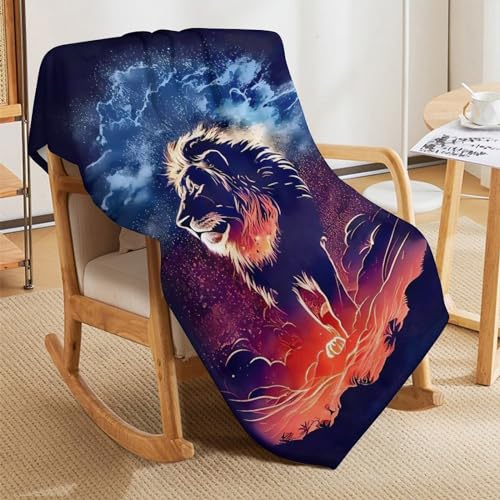 Couverture lion flannel douce : la solution pour un lit chaud