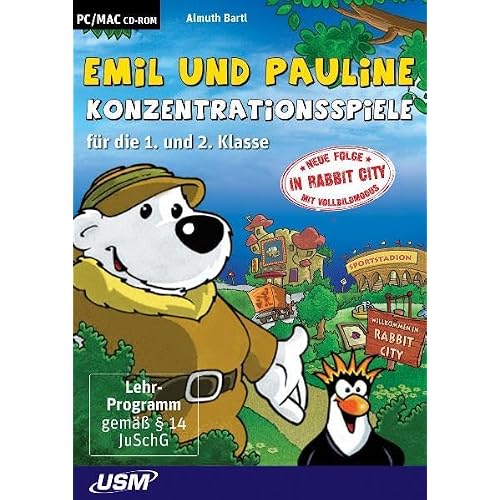 Emil und Pauline: Konzentrationsspiele für die 1. und 2. Klasse (PC+MAC)