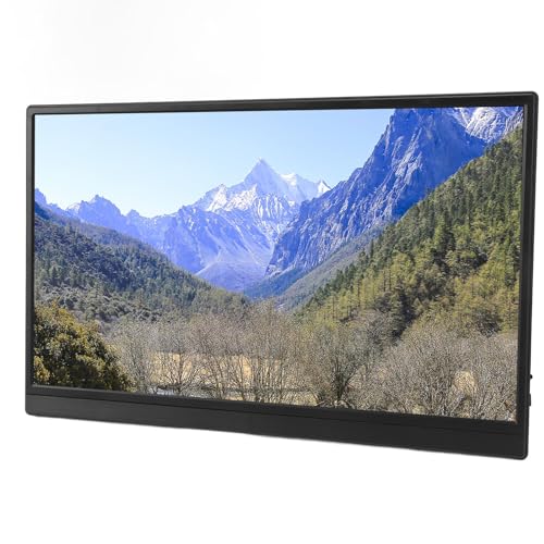 SUNGOOYUE Monitor Portátil de 15,6 Pulgadas, Pantalla IPS FHD 1080P con ángulo de Visión de 178 Grados y Puertos USB C Duales, Monitor Externo para Computadora Portátil, PC, Mac,