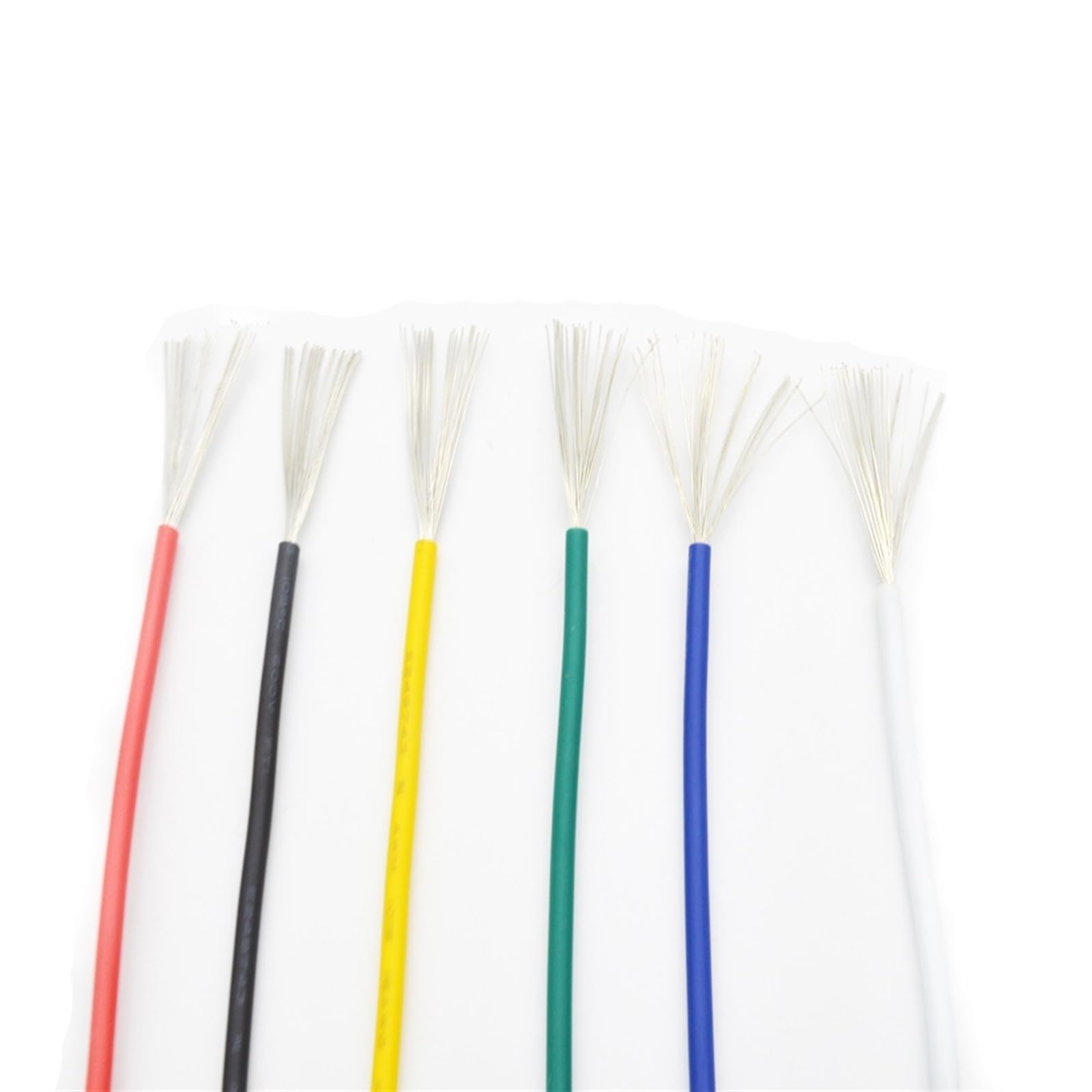 Cable Flexible 10064 High Temperature Cable, 36AWG 34AWG 32AWG 30AWG 28AWG 26AWG Electrical Harness Wiring, Wire Harness Cable Extension Connector (Color : Yellow, Size : 32 AWG)