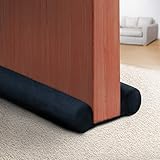 Funyfa Door Draft Stopper, 2'' Width Door Weather Stripping, 32' to 38' Adjustable Door Seal, 600D Oxford Cloth Door Sweep, Block Light & Noise