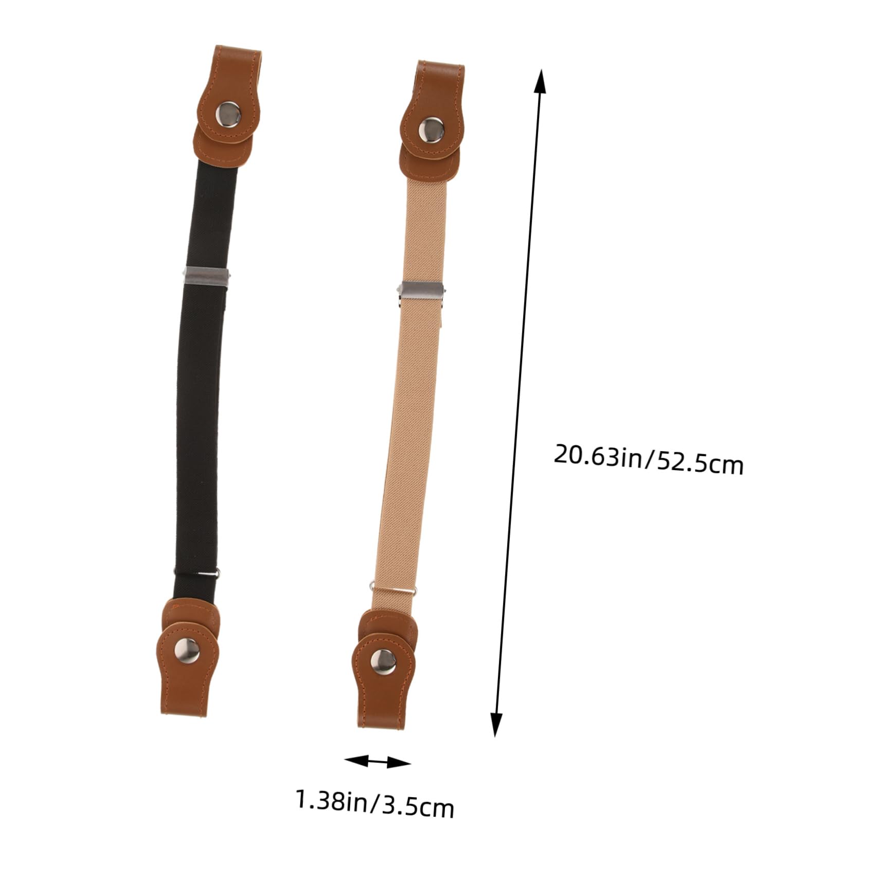 Didiseaon 2pcs Elastic Waist Belts for Boys Stylish Stretchy Design Comfortable Fit for Casual Outfits Versatile Colors