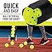Franklin Sports Pickleball Retriever Tube + Ball Holder - 12 Ball Pickleball Hopper + Picker Upper - Training + Practice Accessories + Gear