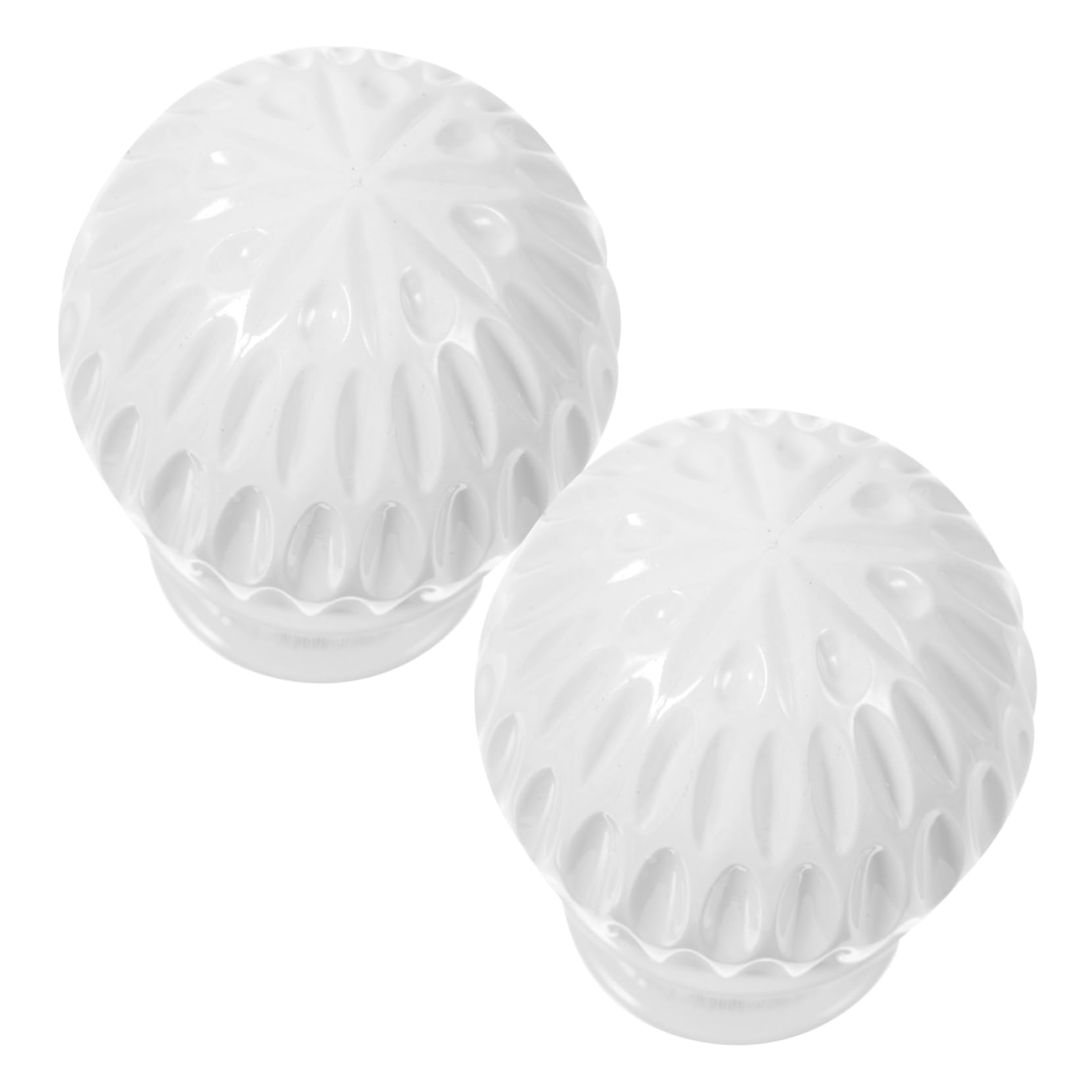 VINTORKY 2Pcs Honeycomb Curtain Rod Ends Elegant Decorative Finials Roman Rod Accessories for Living Room Bedroom and Dining Room Easy to Install Design